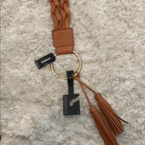 Express Tan Braided Belt
